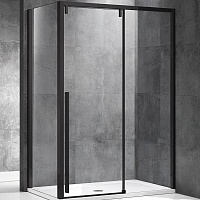 Vincea Душевой уголок Lugano 150x100 VSR-1L1015CLB-1 профиль черный стекло прозрачное