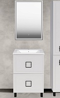 ASB-Mebel Мебель для ванной Санта 60 белая матовая