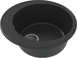 Teymi Мойка кухонная Lina Smart D48 кварцевая черная матовая – фотография-3