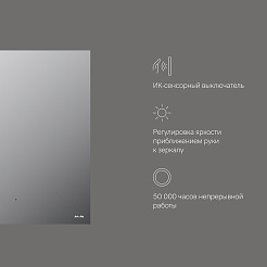 Am.Pm Зеркало X-Joy 60 с подсветкой – фотография-8