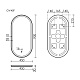 Sancos Зеркало Oval 45/90 с фронтальной подсветкой OV45F – картинка-7