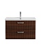 BelBagno Тумба с раковиной Due 80 подвесная Noce ручки Хром полированный – фотография-19