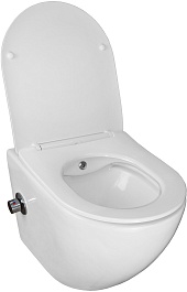 Azario Унитаз подвесной Allegro AZ-3105B безободковый с функцией биде белый – фотография-6