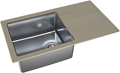 Florentina Мойка кухонная Комби 860 серый шелк – фотография-2