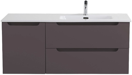 BelBagno Тумба с раковиной Etna 120 R подвесная темно-серая матовая – фото-1