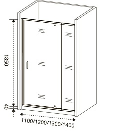 Good Door Душевое ограждение ORION WTW-PD-120-G-CH – фотография-2