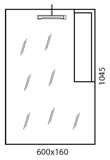  Зеркальный шкаф "Solo-III 65" серый – картинка-3