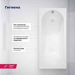 Aquanet Акриловая ванна Nexus 180x80 с каркасом – фотография-19