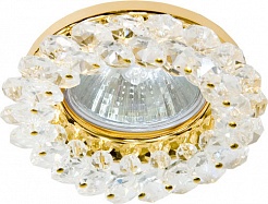 Feron Встраиваемый светильник CD4141 прозрачный, золото – фотография-1