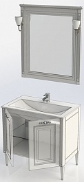 Aquanet Мебель для ванной Паола 90 черная/патина серебро (182134) – фотография-8