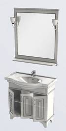 Aquanet Мебель для ванной Валенса 90 белый краколет/серебро (180240) – фотография-6