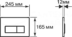 Aquatek Унитаз подвесной Вега AQ1904-00 в комплекте с инсталляцией Standard INS-0000012 с клавишей смыва KDI-0000016 глянцевый хром и крепления KKI-0000002 – фотография-5