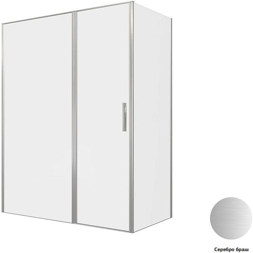 Allen Brau Душевой уголок Priority 160x80 3.31038.BA/3.31041.BA серебро браш – фотография-8
