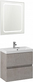 Водолей Мебель для ванной Best 60 подвесная белый камень – фотография-1