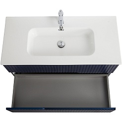 Cezares Тумба под раковину Duet-N 100 подвесная sapfiro – фотография-4