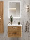 BelBagno Тумба с раковиной Due 60 подвесная Rovere Nature ручки Хром полированный – картинка-31