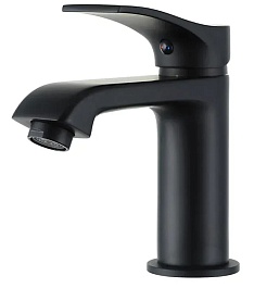 Frap Смеситель для раковины H75 F1075-6 черный – фотография-1