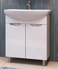 Vigo Тумба с раковиной Callao 600-2-0 Палермо белая – фотография-2