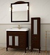 ASB-Woodline Зеркало для ванной Флоренция Квадро 80 бук тироль, массив ясеня – картинка-10