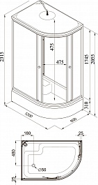 Triton Душевая кабина Риф В 120x80 L – фотография-6