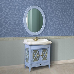 Атолл Мебель для ванной Ретро 80 blue – фотография-4