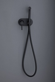 Allen Brau Смеситель с гигиеническим душем Priority 5.31005-31 (с внутренней частью) черный матовый – фотография-2