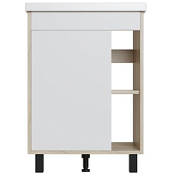 Mixline Тумба под раковину Милтон 60 дуб сонома/белый – фотография-3