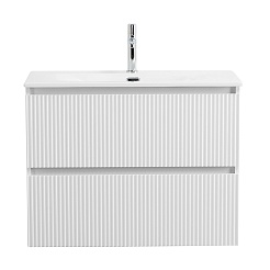 BelBagno Тумба с раковиной Uno mini 90 подвесная Bianco Opaco с раковиной BB-8099-3-90 – фотография-2