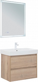 Aquanet Мебель для ванной Nova Lite 75 подвесная дуб крафт – фотография-1