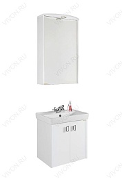 Водолей Тумба с раковиной Мона 55 белая – фотография-2