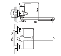 Tokito Смеситель для ванны SEMBOKU хром TOK-SEM-1015 – фотография-5