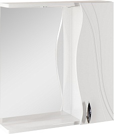 Mixline Зеркало-шкаф Лима 65 R белый с подсветкой – фотография-1