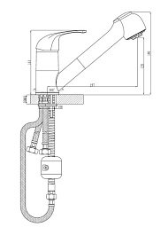 Rossinka Смеситель C40-25 для кухонной мойки – фотография-2