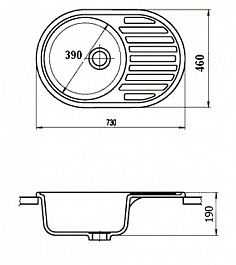 Granfest Мойка кухонная Rondo GF-R730L Синий – фотография-3