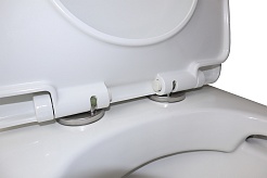 Azario Унитаз-моноблок Luna AZ-1037 безободковый с бачком с сиденьем микролифт белый – фотография-12