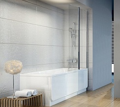 Ravak Фронтальный экран для ванны CHROME 150 – фотография-2