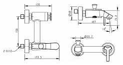 Promo Смеситель для ванны Waterfall F673107C-01 – фотография-3