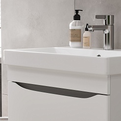 Volna Тумба с раковиной Lake 70.2Y подвесная белая – фотография-6