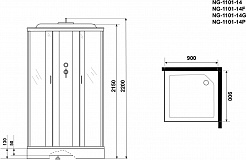 Niagara Душевая кабина Classic NG-1101-14P – фотография-17