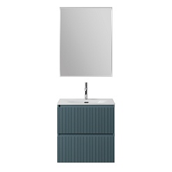 BelBagno Тумба с раковиной Uno 60 подвесная Голубой матовый с раковиной BB-8099-60 – фотография-14