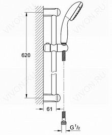 Grohe Душевой гарнитур "Tempesta New 100 27598000" – фотография-2