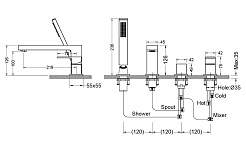Aquatek Смеситель на борт ванны Либра AQ1648CR хром – фотография-5
