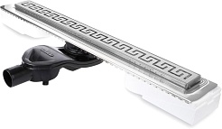 BERGES Wasserhaus Душевой лоток B1 Antik 800 090126 хром матовый – фотография-1