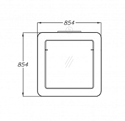  Зеркало для ванной Заффиро 85 – фотография-2