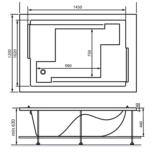 Vayer Экран торцевой Coral 120x56 – картинка-3