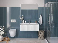 BelBagno Тумба под раковину Uno 100 с 1 ящиком подвесная Bianco Opaco – фотография-10