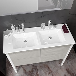 Opadiris Мебель для ванной Рубинно 120 4 ящика серая – фотография-5
