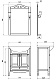 ASB-Woodline Мебель для ванной Флоренция 65 патина, серебро, массив ясеня – картинка-18