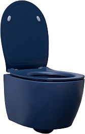 Allen Brau Унитаз подвесной Fantasy 4.11004.ID индиго с крышкой 4.11005.ID – фотография-23