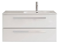 BelBagno Мебель для ванной Eco Cer-N 120 R bianco lucido ручки сатин – фотография-3